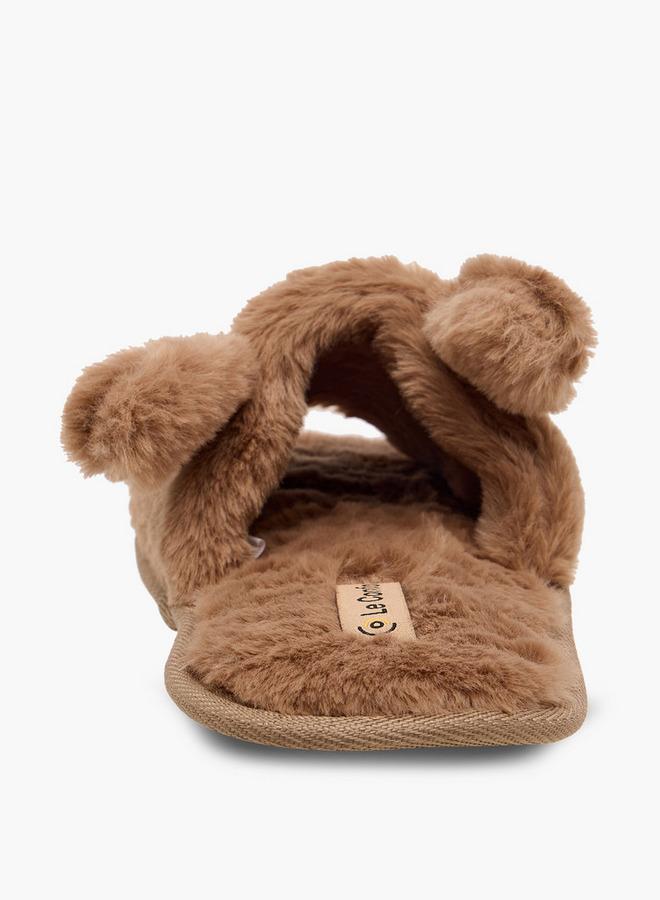 Le Confort Women Faux Fur Bedroom Slides - Image 4